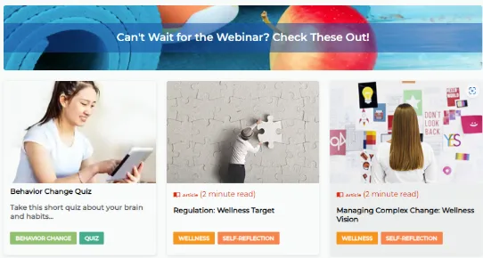 Avidon Health wellness webinar recording screenshot